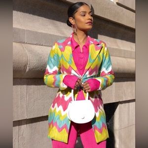 Vibrant Blazer Dress